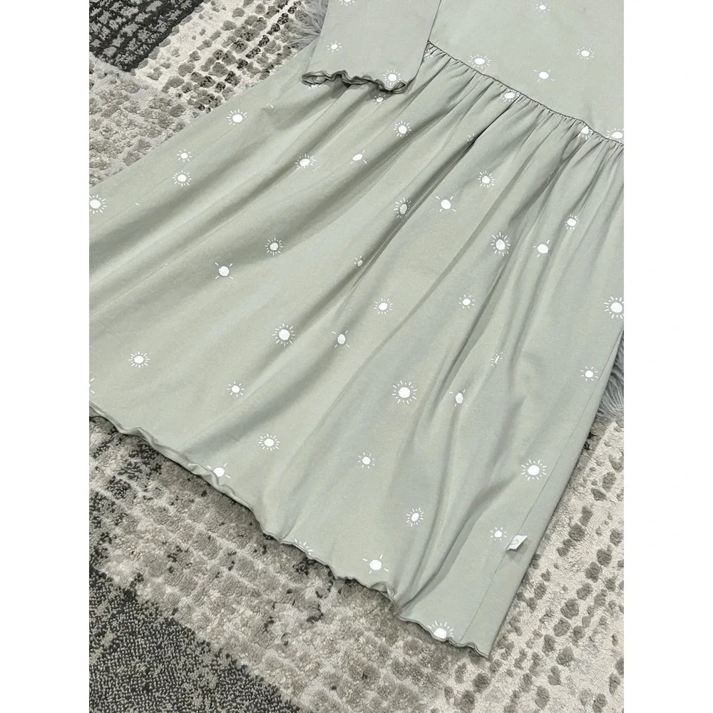 POUF BABY‎ NYC Sage 3/4 Sleeve Sun Print Dress Size 12Y NWT